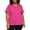 Electric Pink, variant on CALVIN KLEIN PERFORMANCE Womens Pink Short Sleeve V Neck T-Shirt Plus 3X