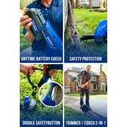 WILD BADGER POWER 40V String Trimmer 13'', 2.0 Ah Battery and Charger, 2 Pack Line