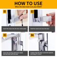 thumbnail image 4 of 4 Pack Sliding Window Locks, Window Security Locks Adjustable Window Stoppers Anti Theft Door Frame Stop Bars for Child Safety, 4 of 5