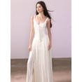 thumbnail image 5 of Women'S Summer Corset Midi Dress Casual V Neck Flowy A Line Dress Wedding Guest Dresses White L, 5 of 7
