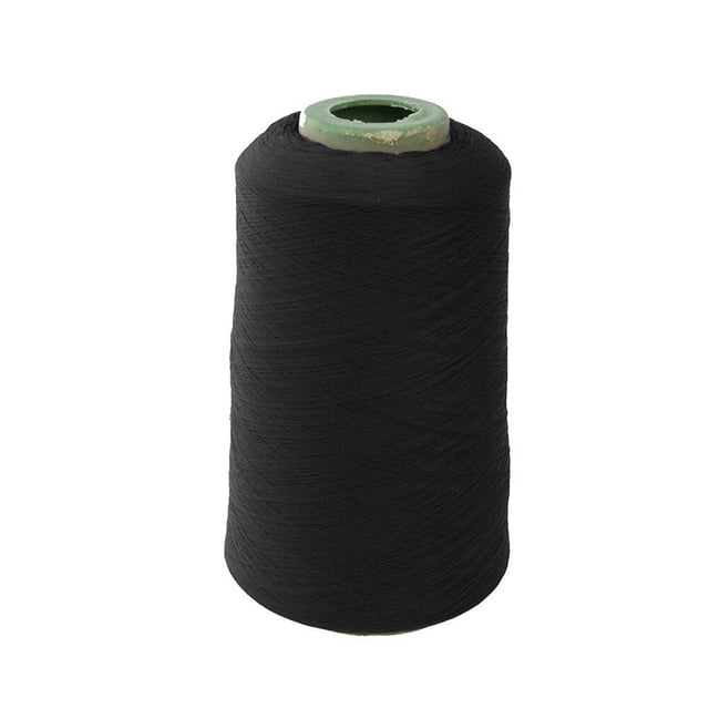EeaseCA Spool of 150D Polyester Overlocking Sewing Maching Thread Cord (Black)