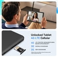thumbnail image 3 of 8 Inch Tablet with Sim Card Slot,Unlocked Tablets with 4G LTE,Octa Core,12GB RAM 64GB ROM 2TB TF Expandable,5100mAh,WiFi,GPS,Android 15 Tablet with Case, 3 of 8
