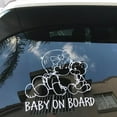 thumbnail image 3 of S SERENABLE BABY ON BOARD and Teddy Bear Car Window Reflective Vinyl Decal Sticker White, 3 of 9