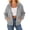 Gray Full Zip, variant on Women's Oversized Full Zip Hooded Sweatshirt Soft Fleece Lined Hoodie Jacket with Pockets Casual Daily Outerwear for Fall Winter White