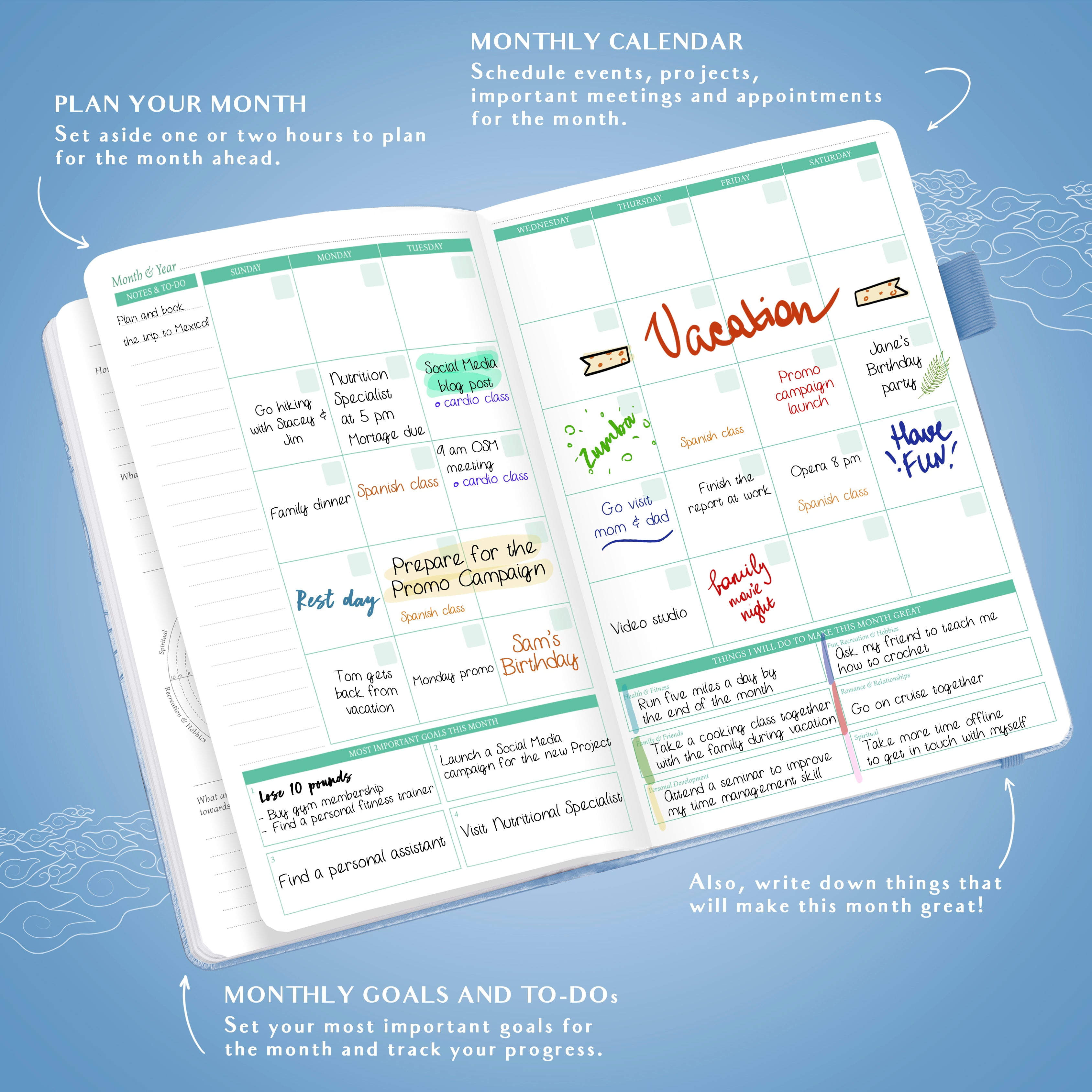 Weekly Colorful Planner 2nd Edition
