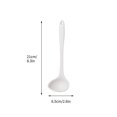 thumbnail image 3 of CQCYD Soup Spoon, Long Handle Scald Proof Silicone Cooking Spoon, High Temperature Resistant Kitchen Utensil, Dishwasher Oven Safe Tableware for Soup Serving, Cooking, Baking, 3 of 3
