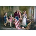 thumbnail image 3 of Ferris, Jean Leon Gerome 24x17 Black Modern Framed Museum Art Print Titled - Betsy Ross 1777, 3 of 5