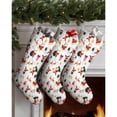 thumbnail image 3 of 3 Pcs Christmas Stockings,White Christmas Santa and Gift Pattern Stockings Christmas,14.8'' Xmas Stockings,Christmas Party Favors,Christmas Party Decorations,Christmas Stockings Personalized, 3 of 5