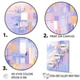 thumbnail image 3 of Designart "Bold Illumination In Contemporary Lavender" Modern Geometric Floater Framed Wall Art Prints, 3 of 5
