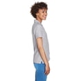 thumbnail image 3 of Devon & Jones Ladies' Pima Piqué Short-Sleeve Y-Collar Polo 3XL GREY HEATHER, 3 of 3