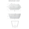 thumbnail image 5 of Bathonly 59" Acrylic Soaking Bathtub with Classic Slotted Overflow and Chrome Toe-tap Drain, 02138, 5 of 8