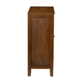 thumbnail image 6 of Linon Betty Large Storage Cabinet Decorative Glass Doors in Brown Stained Wood, 6 of 14