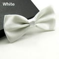 thumbnail image 4 of Hommes Classique Couleur Unie Noeud Papillon Smoking Mariage Partie Noeud Papillon Réglable, 4 of 11