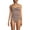 Bronze Sand Shine, variant on Women's Shine Wrap Bandeau Tankini Swimsuit Top