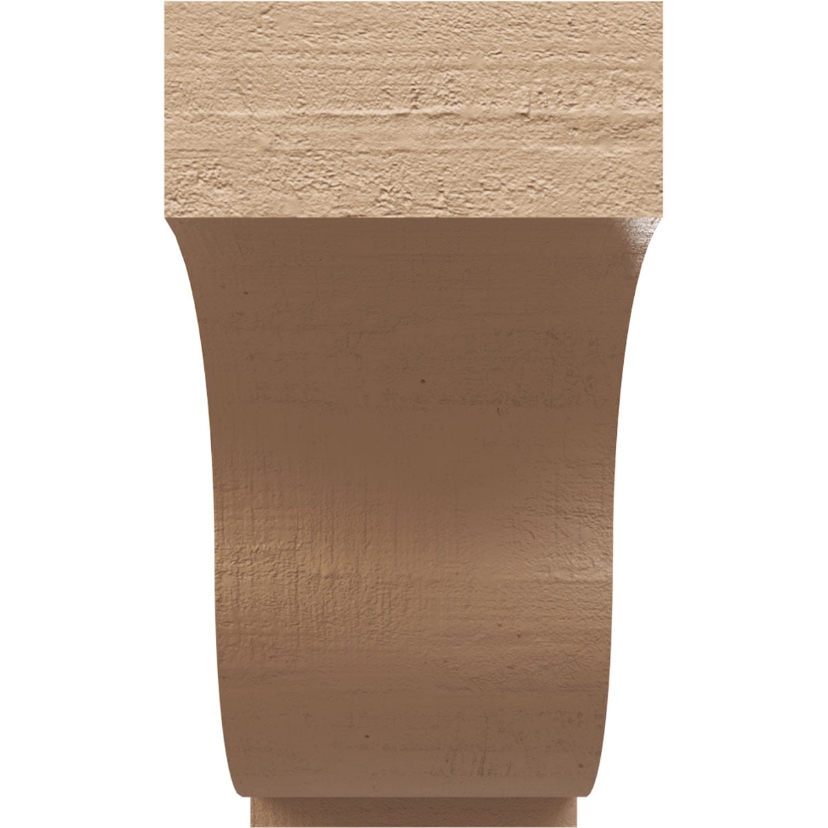 6"W x 18"D x 12"H Classic Van Buren Rough Cedar Woodgrain TimberThane Corbel, Primed Tan