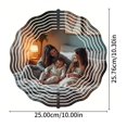 thumbnail image 5 of Elegant Metal Hanging Wind Spinners with Dynamic Sound Wave Design - Perfect for Yard and Garden Decor Adds Modern Charm, 5 of 6