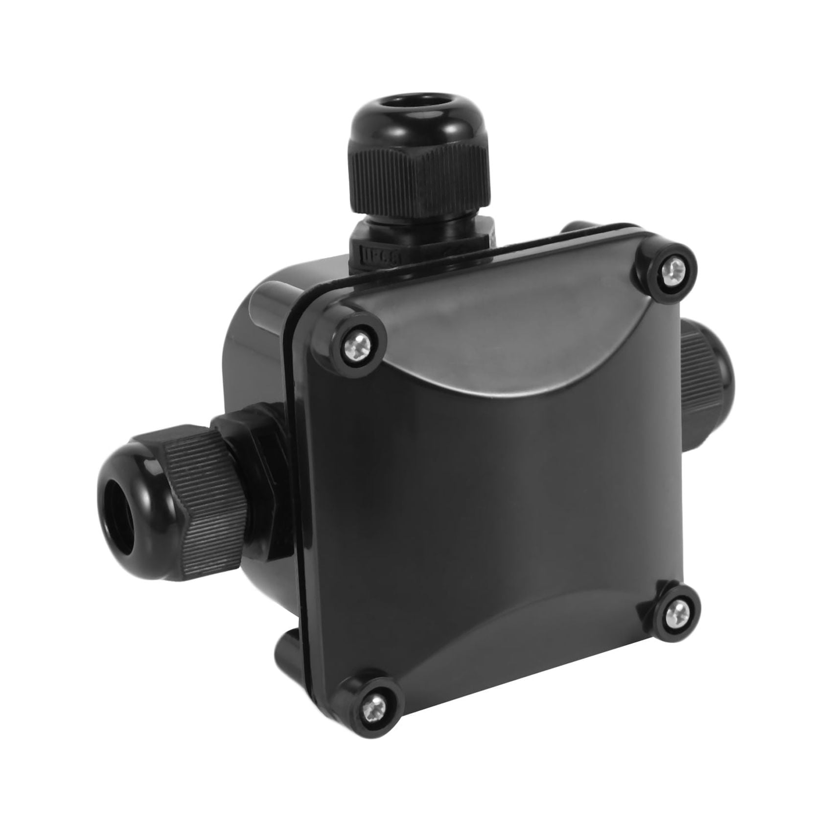 3-Way Junction Box, IP 68 Waterproof Connectors for Outdoor Lighting External Junction Box Pack of 20 Black