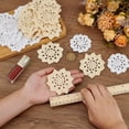 thumbnail image 3 of 30PCS Hand Crochet Lace Doilies (White & Beige 2.9~3.2 inch) Round Lace Flower Petal Doilies Small Crochet Cotton Coasters Handicraft Knitted Petals, 3 of 6