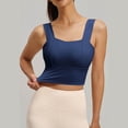 thumbnail image 6 of Purcolt Sports Bra Top for Women Short Sleeve Padded Yoga Workout Crop Top with Built in Bra Support, 6 of 6