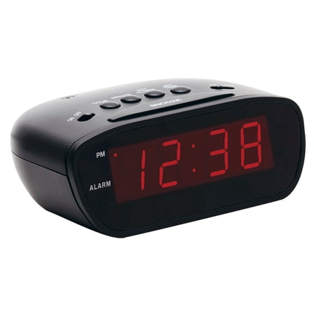 Equity by La Crosse 30902 12V "Trucker's" Travel LED black alarm clock