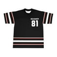 thumbnail image 2 of Heated Rivalry Inspired Merch Rozanov 81 Black-Red V-Neck Jersey T-Shirt - Unisex Short Sleeve Casual Streetwear Top for TV Series Fans, 2 of 5