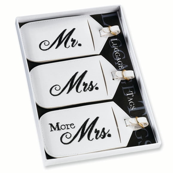 Étiquettes de Bagages Lillian Rose Mr. & Mrs. Occasion Spéciale Mariage Lune de Miel