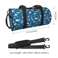 thumbnail image 2 of KLL Octopus And Whale Duffle Bag For Men Women Sport Gym Fitness Tote Travel Training Workout Basketball Football Weekender, 2 of 6