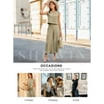 thumbnail image 4 of SHEWIN 2 Piece Summer Outfits for Women Pant Sets Two Piece Sets Lounge Set With Pocket Khaki M, 4 of 9