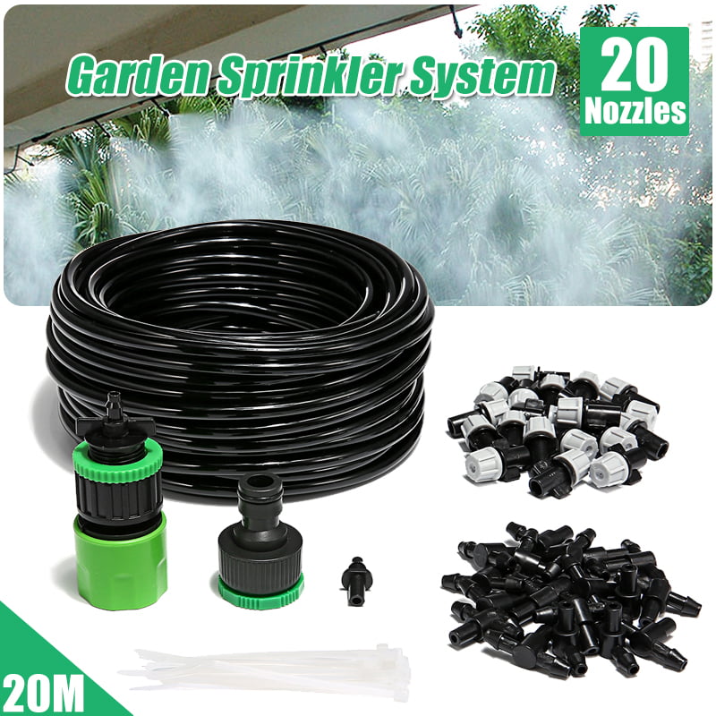 Water Misting Cooling System Sprinkler Nozzle Garden Patio Micro Irrigation Set