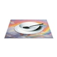 thumbnail image 3 of Ryvnso 1 Piece Placemats Cute Dog in Rainbow Dining Mats Heat-Resistant Non-Slip Washable Table Mat, 3 of 8