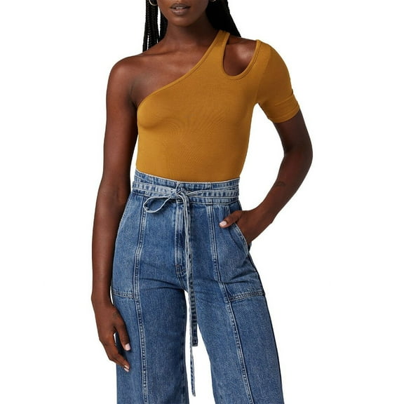 HUDSON Jeans womens Asymmetrical Bodysuit, XS