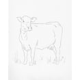 thumbnail image 2 of Green, Jacob 12x14 White Modern Wood Framed Museum Art Print Titled - Limousin Cattle II, 2 of 4