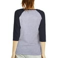 thumbnail image 3 of TheLovely Women's Round Neck Raglan 3/4 Sleeve Baseball Tee Shirts Jersey Top, 3 of 3