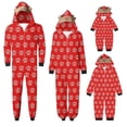 thumbnail image 6 of XUNKUSGA Christmas Pajamas for Family Classic Print Hooded Fleece Zip Up Jumpsuit Pjs Soft Skin Friendly Long Sleeve Family Matching Christmas Onesie Pajamas Holiday Loungewear, 6 of 8