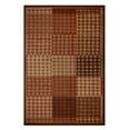 thumbnail image 2 of Vintage Houndstooth Geometric Power-Loomed Indoor Area Rug with Border,  8' x 10', Mocha by Blue Nile Mills, 2 of 6