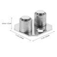 thumbnail image 5 of FUTUREORYY 2Pcs Closet Door Floor Guide Silver Aluminum Alloy for Reliable Sliding Door Use, 5 of 5