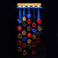 thumbnail image 2 of Campanillas solares con forma de topadorn de cristal para colgar con luz solar, 2 of 7