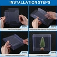 thumbnail image 4 of Uxcell 10 Pcs Clear Gift Box,1.9"x1.6"x3.7" Plastic Packing Box for Candy Cookies, 4 of 6