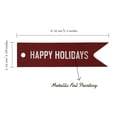 thumbnail image 5 of Inkdotpot Real Silver Foil Happy Holiday Tags Favor Hang Paper Tags 50 Pieces, 5 of 6