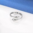thumbnail image 4 of 925 Sterling Silver Hug Rings For Women I Love You Forever Hug Ring Adjustable Ring Jewelry Gift For Teen Girls Couples Hug Rings Handmade Silver Plat, 4 of 5