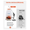 thumbnail image 5 of Gas Powered Backpack Sprayer, 26.5CC 0.9HP, 6.5 Gallon - Lawn & Garden Sprayer with 24” Wand & Nozzles for Farm, Yard, Orchard Pest Control, 5 of 6