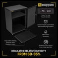 thumbnail image 6 of Ruggard Electronic Dry Cabinet 80L for Cameras and Lenses with Touchscreen Humidity Control 35 to 60 RH, Silent Dehumidifying Storage, Adjustable Shelf, LED Light, Locking Door, Black, 6 of 8