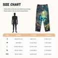 thumbnail image 4 of Picia Enchanted Forest Butterfly A Womens Soft Woven Cotton Elastic Waistband Sleep Pajama Pant Lounge Sleep Pant With Pockets And Drawstring-Small, 4 of 9