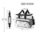 thumbnail image 3 of FORMRS Insulated Cooler Bag 24 Cans Capacity Soft Leakproof Lunch Box with Side Pockets, Green Dinosaur Pattern, 3 of 7