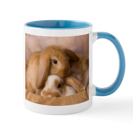 

CafePress - Cuddle Bunnies Mug - 11 oz Ceramic Mug - Novelty Coffee Tea Cup