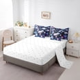 thumbnail image 3 of YST, Ocean Axolotl Comforter Set, Sea Marine Theme Bedding Set, 7-Piece, Queen, 3 of 4