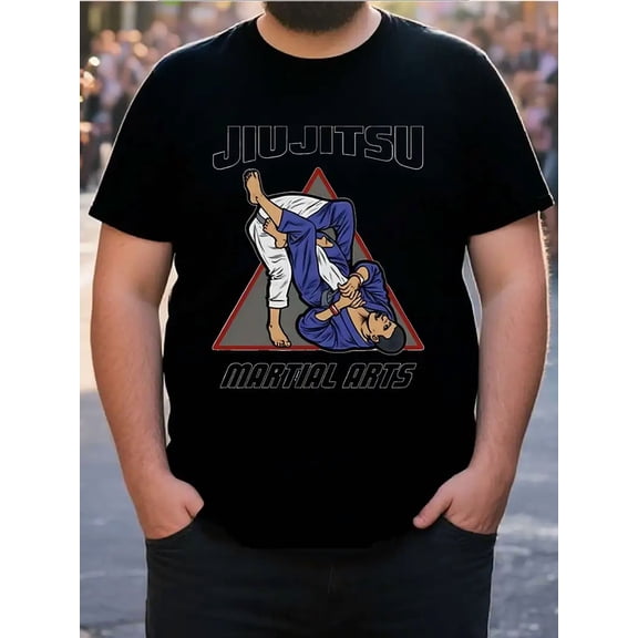 Jiu-Jitsu Grappling Submission Sport for Men Polyester Short Sleeve Graphic Tee