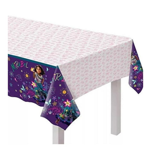 Prime Party Disney Encanto Madrigal Family Plastic Tablecover for Birthday Decorations, 54" x 96"