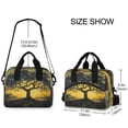 thumbnail image 3 of Lunch Bag Portable Crossbody Meal Bag Cooler Bag Insulated Lunch Bag Food Bag Handheld & Crossbody Design Beautiful Gray Tree, 3 of 6