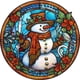 thumbnail image 1 of Kit Con Forma Especial Parcial 5D DIY Muñeco Nieve Navidad 30x30cm, 1 of 9